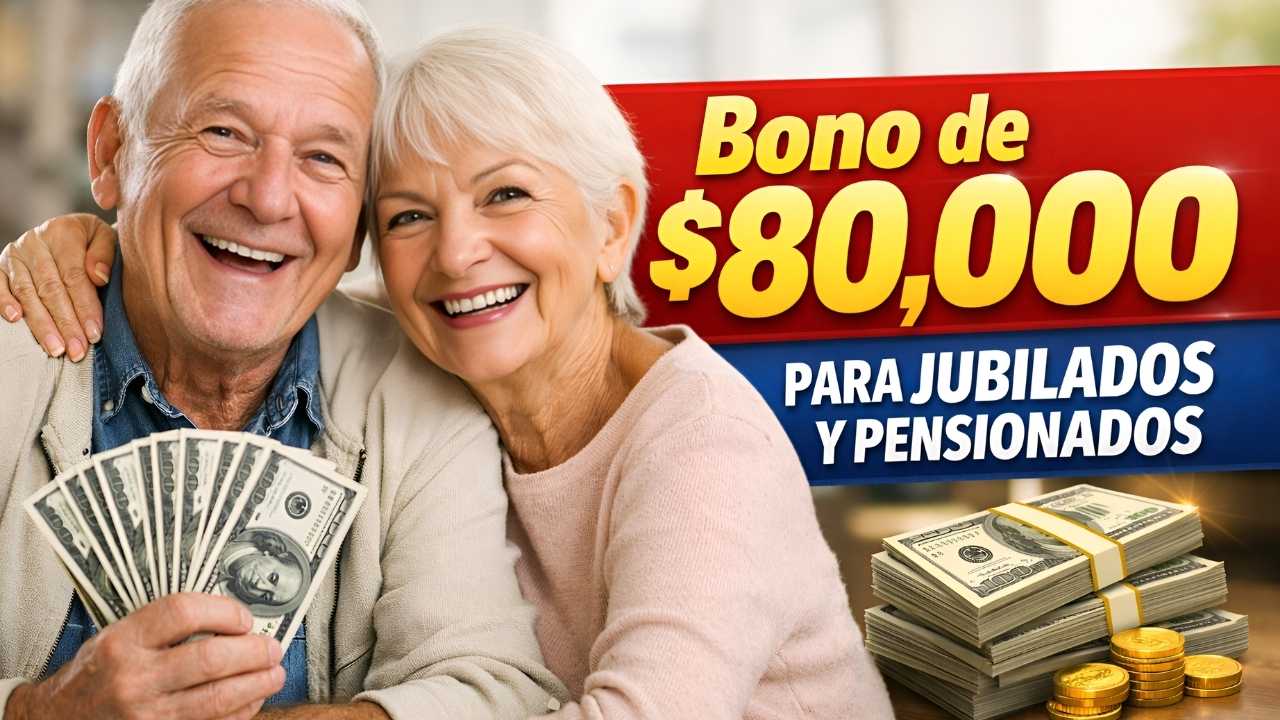 Bono de $80,000 para jubilados y pensionados — cómo inscribirse y día de cobro marzo 2026