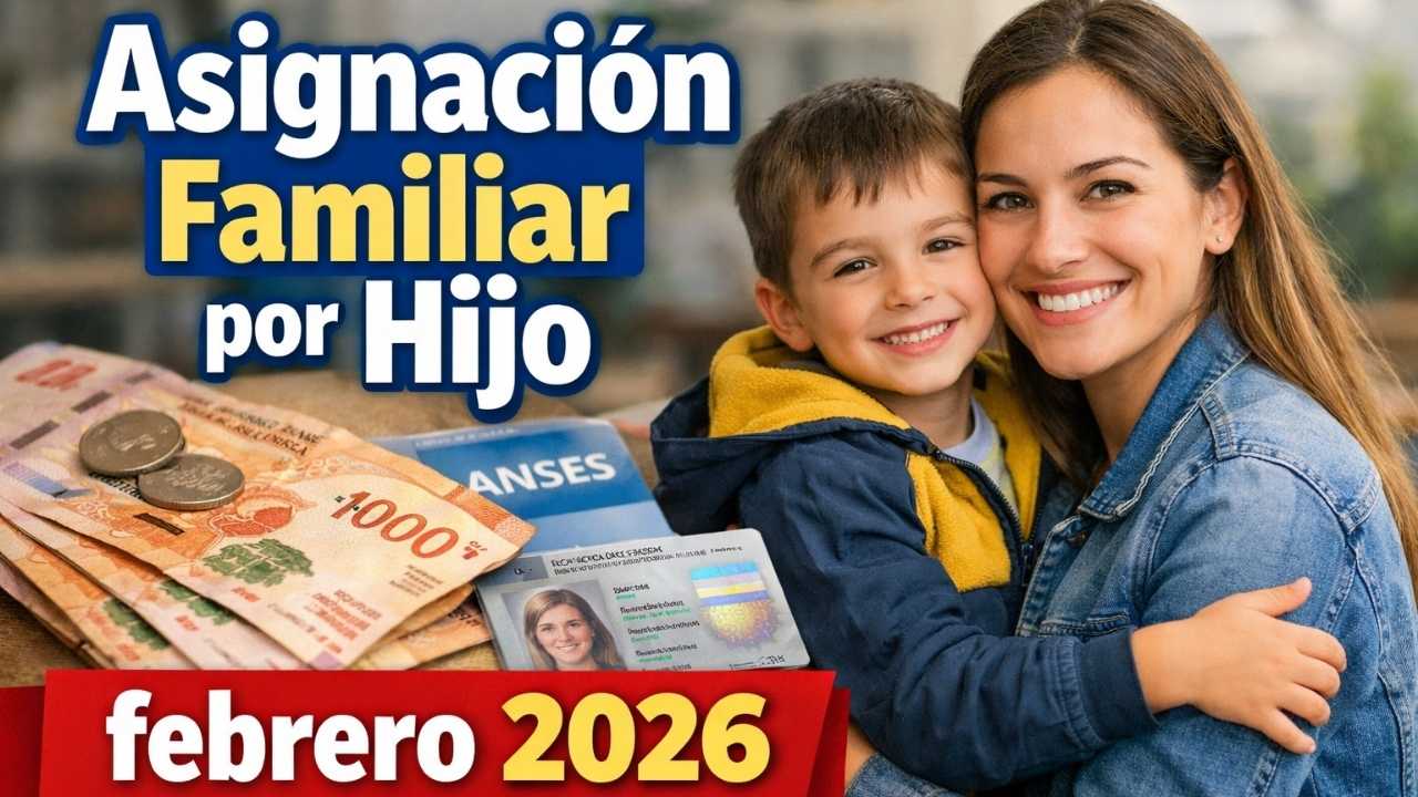 Asignación Familiar por Hijo febrero 2026: $18,000, quiénes reciben y fecha de acreditación en ANSES
