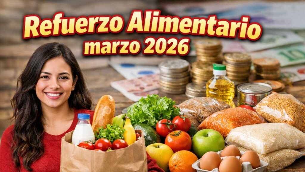 Refuerzo Alimentario marzo 2026: $35,000, requisitos y día de depósito oficial