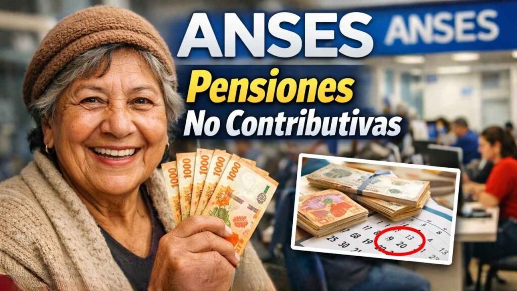 ANSES pensiones no contributivas febrero 2026: $85,000 ARS, beneficiarios y cronograma de pago