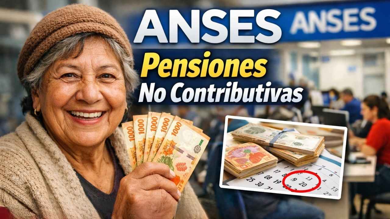 ANSES pensiones no contributivas febrero 2026: $85,000 ARS, beneficiarios y cronograma de pago