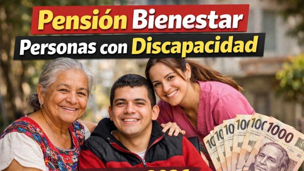 Pensión Bienestar Personas con Discapacidad marzo 2026: $3,100 bimestrales, cómo inscribirse y día de cobro