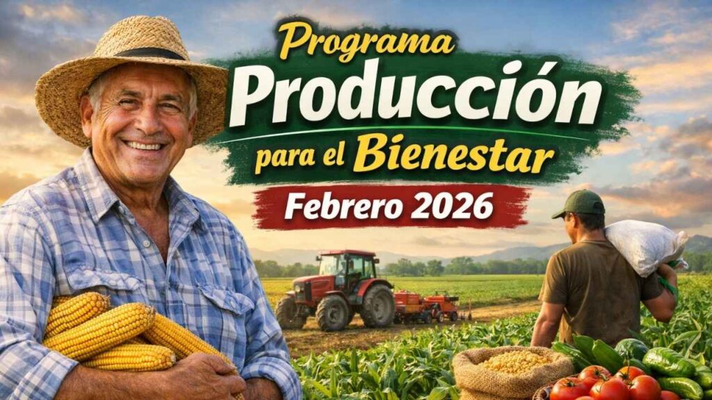 Programa Producción para el Bienestar febrero 2026: hasta $2,000 por productor, requisitos y calendario de depósitos