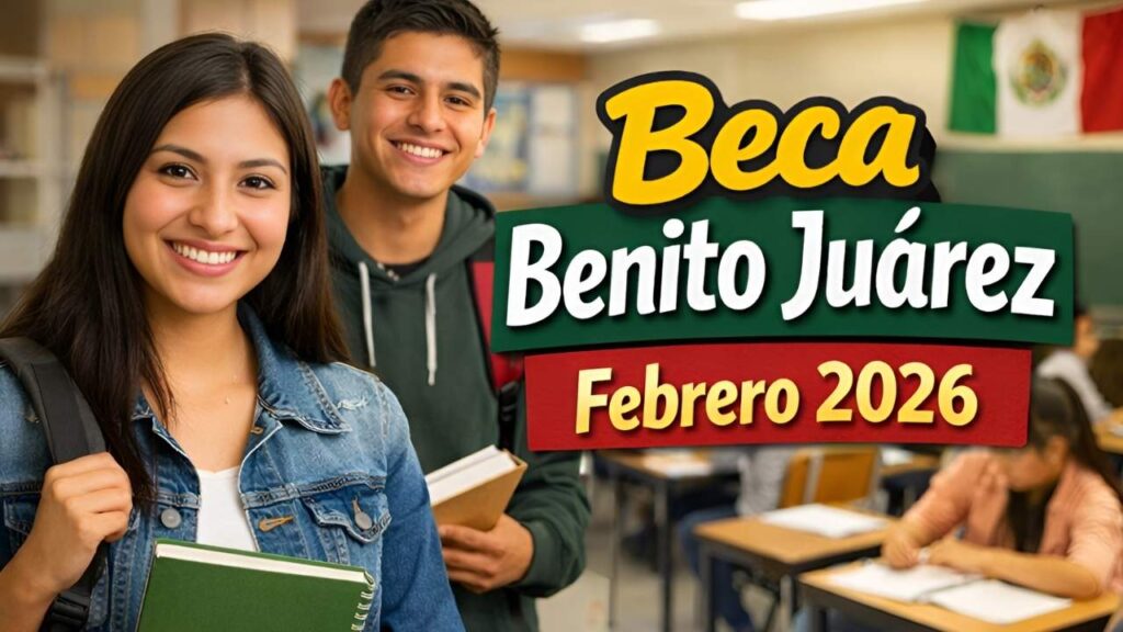 Beca Benito Juárez febrero 2026: $1,680 mensuales, quiénes aplican y calendario de pagos