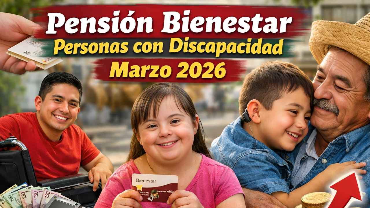 Pensión Bienestar Personas con Discapacidad marzo 2026: $3,100 bimestrales, cómo inscribirse y día de cobro