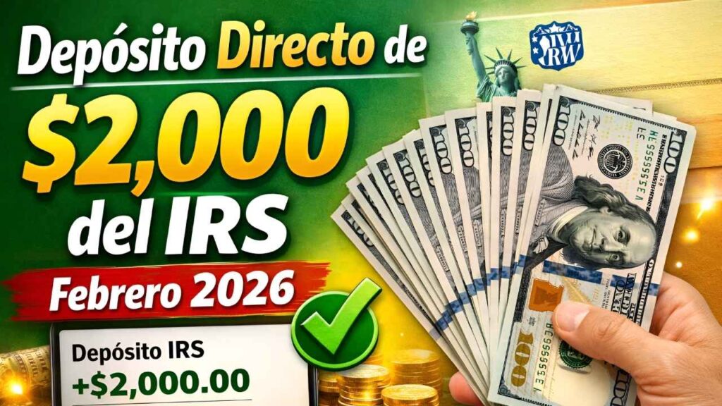 Depósito Directo de $2,000 del IRS Febrero 2026: Elegibilidad, Fechas y Instrucciones
