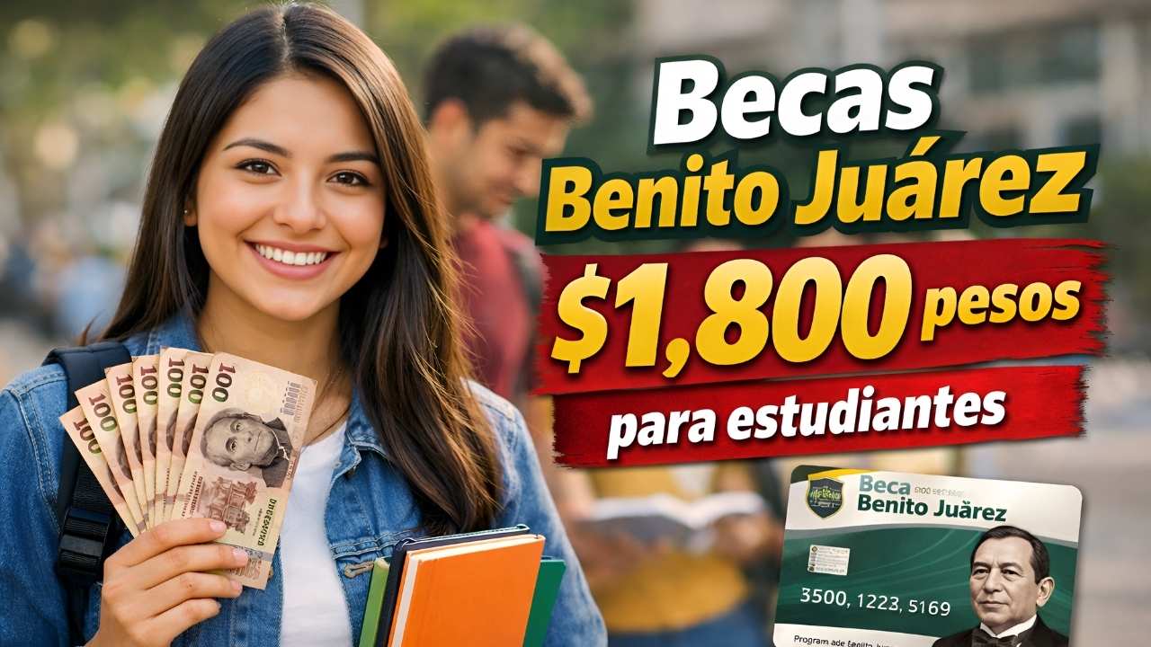 Becas Benito Juárez: apoyo de $1,800 para estudiantes, cómo registrarse y cobrar en marzo 2026